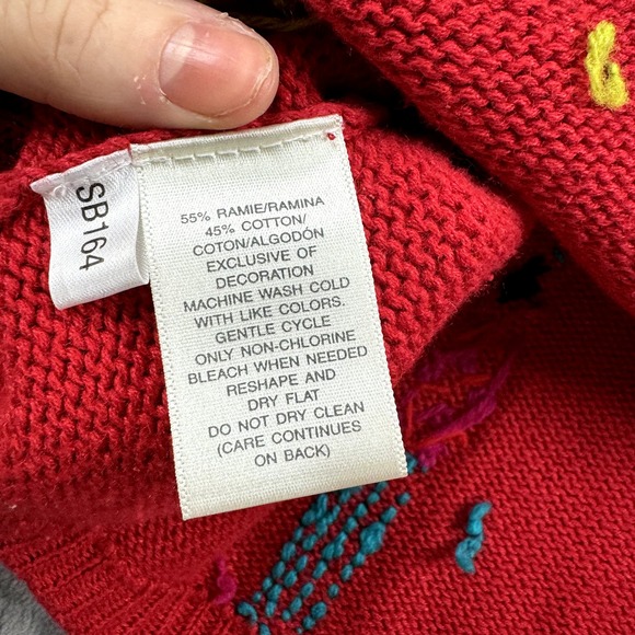 Vintage Susan Bristol Womens Sweater Vest Size Large Funky Retro Embroidered - Picture 6 of 9